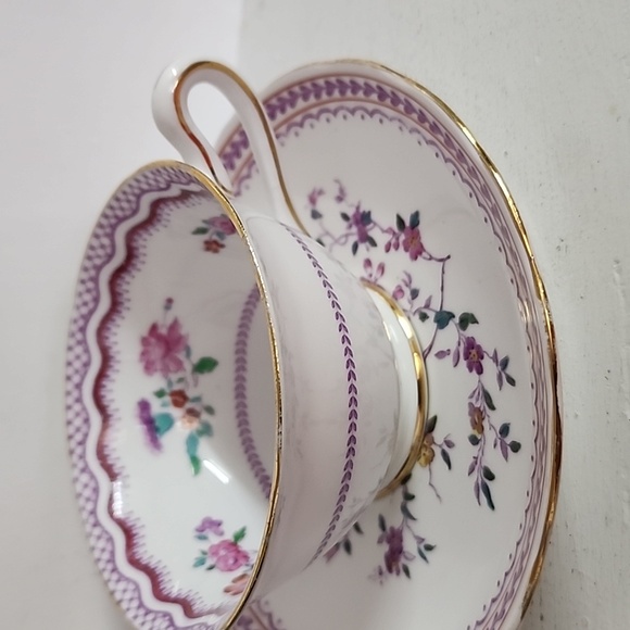 Copelands Grosvenor Teacup and Saucer, English Bone China Cups, Antique Tea Cups - Picture 8 of 8